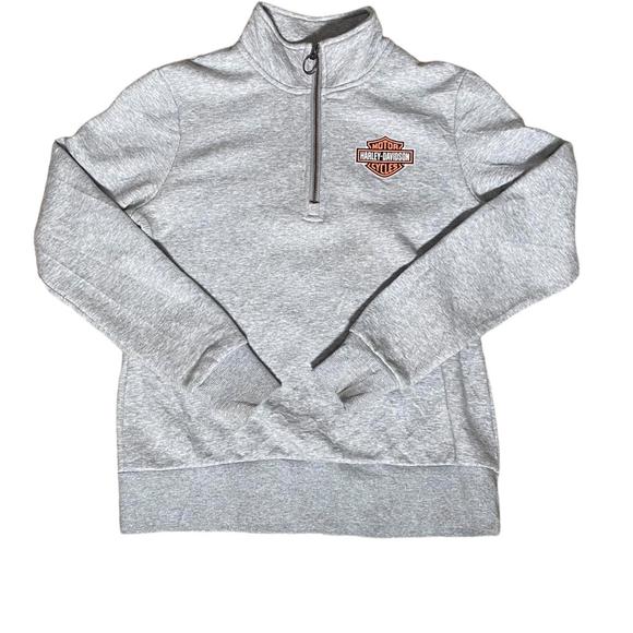Vintage 2000s Harley Davidson Quarter Zip - Picture 2 of 5